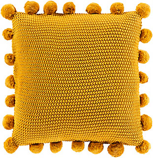 Surya Pomtastic Pillow Cover, Mustard, rollover