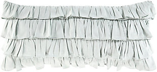 Surya Ruffle Pillow Cover, Ice Blue, large