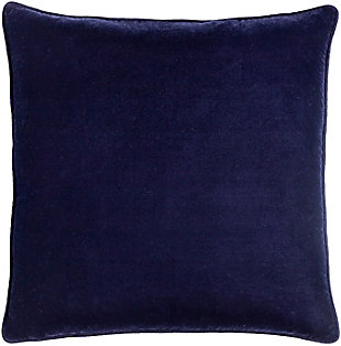 Surya Velvet Glam Pillow, Navy, rollover
