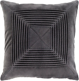 Surya Akira Pillow, Charcoal, large