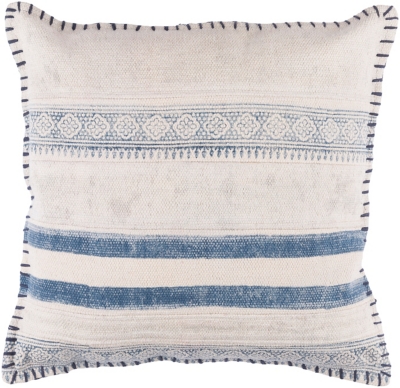 Livabliss Lola Pillow Cover, Navy/Cream