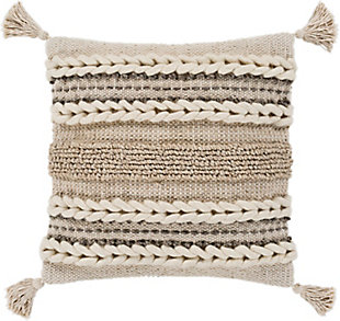 Surya Tov Pillow Cover, Beige/Ivory, rollover