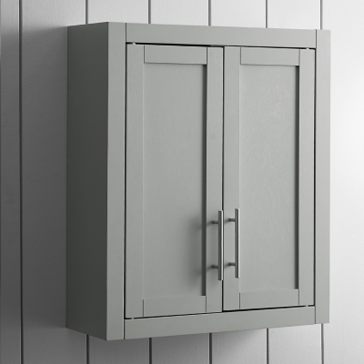 Savannah Wall Cabinet, Gray, rollover