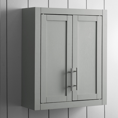 Crosley Savannah Wall Cabinet, Gray