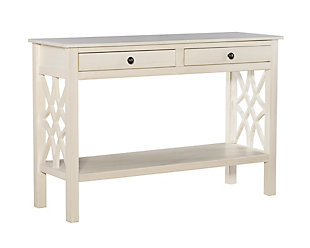 Whitley Antique Finish Console Table, , large
