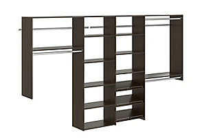 EasyFit 84"-120" W Dual Tower Classic Closet System, Truffle, rollover