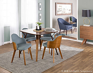 The Loft End Table features a simple industrial design at its best. Black metal hairpin legs maintain open sight lines and provide superior support. The simple lines of the wood top are still contemporary, but the rich tones provide an undertone of warmth. The open look will add contemporary flair next to any piece of furniture.Mid-century modern styling | Stylish hairpin legs | Rustic wood table top | Sturdy metal construction | Pair with the loft coffee table for a complete look!