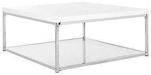 Malone Coffee Table, White, large