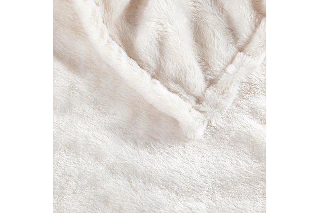 Our heated throw utilizes state of the art Secure Comfort heated technology that adjusts the temperature of your throw based on overall temperature, spot temperatures and the ambient temperature of your room, ensuring a consistent flow of warmth. This unique technology also emits virtually no electromagnetic field emissions, so you can snuggle up with confidence. This throw is oversized, nearly a foot larger in the length and width compared to standard heated throws. The ultra soft faux fur creates a cozy, comfortable throw. Featuring 3 heat settings, this throw is machine washable for easy care.Includes manufacturer’s 5-year warranty.Imported | Virtually no electromagnetic field emissions | Oversized 50"x70" | 3 heat settings | 100% polyester | Ultra soft faux fur | Machine wash | Includes manufacturer’s 5-year warranty