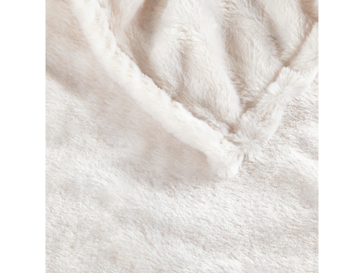 Heated Duke Faux Fur Heated Throw Ashley