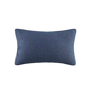 The INK+IVY Bree Knit Oblong Pillow Cover offers a simple and cozy addition to your living room or bedroom decor. This knit pillow cover is made from ultra-soft acrylic to create a casual cottage look. A hidden zipper closure provides a clean finished edge to the design. Machine washable for easy care, this pillow cover can be easily mixed and matched with your home decor to create that perfect look. Filler pillow is NOT included.Imported | Bree knit texture | Ultra soft acrylic | Charming cottage look | Hidden zipper closure | Machine washable