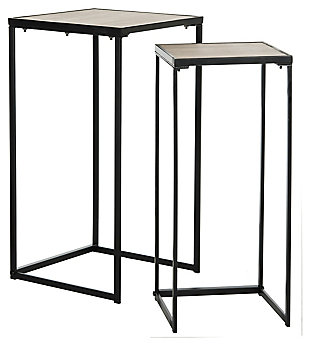 Ryne Mid Century Stacking End Table (Set Of 2), , large