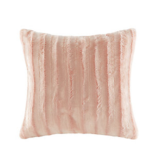 Indulge in luxury and comfort with this solid faux fur square pillow. Made from an ultra soft plush fabric, this square pillow is a perfect accent piece for your bedroom or living room.Imported | Soft faux fur fabric | Solid color | 0