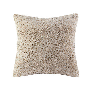 The Madison Park Zuri faux fur square pillow is the perfect combination of style and simplicity. It can be used in any room for a sophisticated update. Reverses to an ultra soft solid lux micro fur.Imported | Oversized faux fur pillow 20x20 | Super soft and cozy with hypoallergenic polyester filling | Luxuriously soft faux fur face & solid faux mink reverse | Spot clean