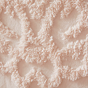 The Madison Park Chloe Cotton Tufted Throw provides a luxurious addition to your home decor. This blush throw flaunts an elegant tufted chenille design with a 4-inch fringe on each end, for a beautiful bohemian look. The ultra-soft 100% cotton construction creates a light natural feel that’s perfect for all seasons. Machine washable, this cotton tufted throw is great for layering across your bed or for simply bundling up in to stay warm and cozy.Imported | 100% cotton tufted chenille throw | 4" fringe | Ultra soft | Machine washable
