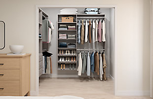 EasyFit 36"-60" W Classic Closet System, Weathered Gray, large