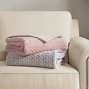 Wrap yourself is pure luxurious comfort with the Madison Park Olivia Carved Serengeti Fur Throw. This incredibly soft grey throw features rich carved Serengeti faux fur with a solid faux mink reverse, creating an ultra-soft hand feel. Flaunting a chic modern look, this luxury faux fur throw adds a lavish softness to your home and is machine washable. This throw is OEKO-TEX certified, meaning it does not contain any harmful substances or chemicals to ensure quality comfort and wellness.Imported | Luxury faux fur throw 50x60" | Ultra soft hand feel | Faux mink reverse | Embossed chevron design | Oeko-tex certified, includes no harmful substances or chemicals (#14.hcn.43841) | Machine washable