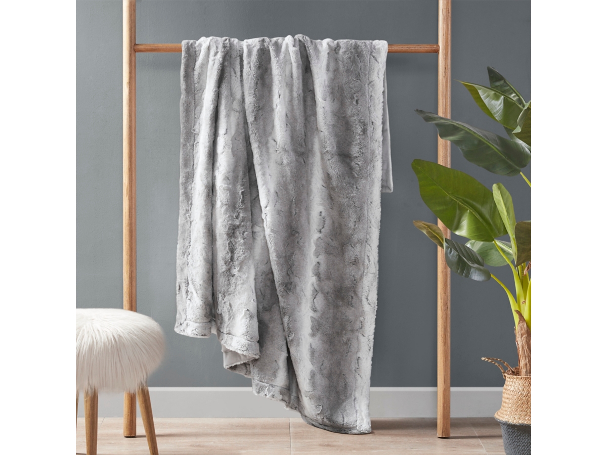 Marselle Oversized Faux Fur Throw | Ashley