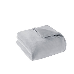 Sleep Philosophy Plush 25-lb Weighted Blanket, Gray, large