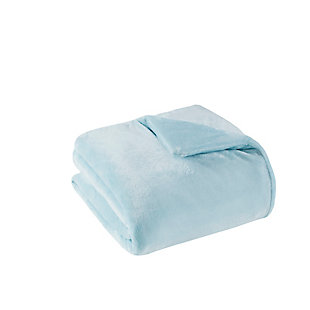 Sleep Philosophy Plush 18-lb Weighted Blanket, Blue, large