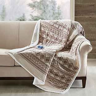 The Woolrich heated throw utilizes state of the art Secure Comfort heated technology that adjusts the temperature of your throw based on overall temperature, spot temperatures and the ambient temperature of your room, ensuring a consistent flow of warmth. This unique technology also emits virtually no electromagnetic field emissions, so you can snuggle up with confidence. This throw is oversized, nearly a foot larger in the length and width compared to standard heated throws. The ultra soft faux mink fabric and the lofty berber reverse creates a cozy, comfortable throw. Features 3 heat settings and 2 hour auto shut off. This throw is machine washable for easy care. Includes manufacturer’s 5-year warranty.Imported | Heated | Emits virtually no electromagnetic field emissions | Oversized 60x70" | 3 heat settings | Ultra soft plush | Cozy berber reverse | Machine washable | Includes manufacturer’s 5-year warranty
