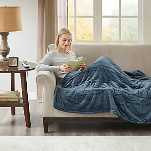 Immerse yourself in comfort in the Woolrich Heated plush to berber throw.  This heated throw utilizes state of the art Secure Comfort heated technology that adjusts the temperature of your blanket based on overall temperature, spot temperatures and the ambient temperature of your room, ensuring a consistent flow of warmth.  This unique technology also emits virtually no EMF emissions, so you can snuggle up with confidence. This throw is oversized, nearly a foot larger in the length and width compared to standard heated throws.  The ultra soft plush fabric combines with billowy berber in this cozy, comfortable throw. Featuring 3 heat settings, this throw is machine washable for easy care.Includes manufacturer’s 5-year warranty.Imported | Heated | Emits virtually no electromagnetic field emissions | Oversized 60x70" | 3 heat settings | Ultra soft plush | Cozy berber reverse | Machine washable | Includes manufacturer’s 5-year warranty.