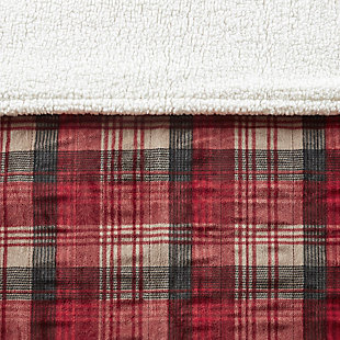 The Woolrich heated throw utilizes state of the art Secure Comfort heated technology that adjusts the temperature of your throw based on overall temperature, spot temperatures and the ambient temperature of your room, ensuring a consistent flow of warmth. This unique technology also emits virtually no electromagnetic field emissions, so you can snuggle up with confidence. This throw is oversized, nearly a foot larger in the length and width compared to standard heated throws. The ultra soft plush fabric and the lofty berber reverse creates a cozy, comfortable throw. Featuring 3 heat settings, this throw is machine washable for easy care. Includes manufacturer’s 5-year warranty.Imported | Heated | Emits virtually no electromagnetic field emissions | Oversized 60x70" | 3 heat settings | Ultra soft plush | Cozy berber reverse | Machine washable | Includes manufacturer’s 5-year warranty