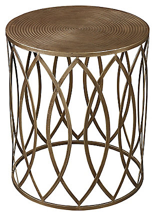 Sutton Sutton Accent Table in Gold Leaf, , large