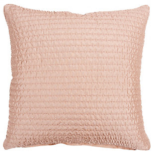 Rizzy Home Textured Solid Throw Pillow, Blush, large