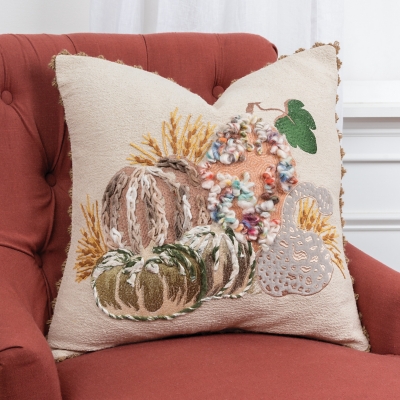 Rizzy Home Fall Harvest Pillow, Multi