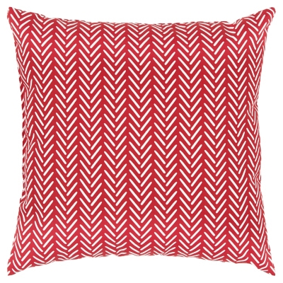 Rizzy Home Chicken Feet Indoor/ Outdoor Throw Pillow, Red, large
