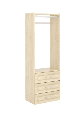 EasyFit Modern Raised Elite 25 W Closet Tower, Honey Blonde