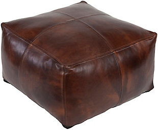 Embodying time-honored designs that have been revered for generations, the Sheffield Collection redefines vintage charm from room to room within any home décor. The leather construction of these pieces offer versitility and rustic vibes with clean design that will effortlessly find its place in your decor space. Made with Leather, Polyester/Polyfill, Cotton in India. Spot clean only, Manufacturers 30 Day Limited Warranty.Traditional | Indoor Only | Spot Clean Only | 100% Leather, 100% Polyester/Polyfill, 100% Cotton | Imported