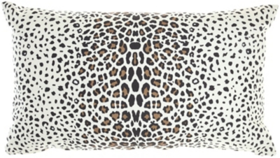 Nourison Outdoor Leopard Throw Pillow, , large