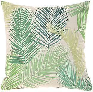 Deliver a touch of the tropics straight to your patio, porch, or deck with this colorful indoor/outdoor throw pillow from mina victory home accents. This handmade pillow features two flamingos standing tall against a backdrop of banana leaves. It reverses to a modern botanical pattern so you can double your design possibilities. The accent pillow includes a soft polyfill insert and zipper closure.Handcrafted from 100% polyester | Soft polyfill insert | Indoor/outdoor | Reverses to modern botanical pattern | Spot clean | Zipper closure | Imported