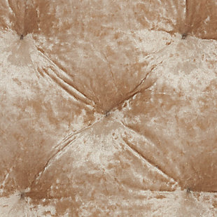 Relax in the comfort of this mina victory home accents seat cushion. Stuffed with plush polyfill and wrapped in luxe beige fabric, the classic tufted cushion will easily become a staple for your floor or chair seating. Combine several to make a larger seating area, or mix and match between other available colors and sizes for an extra-cozy lounge area. This handmade design is a versatile fit for glam, modern and boho decor.Handcrafted from 100% polyester | Soft polyfill | Tufted cushion | Imported