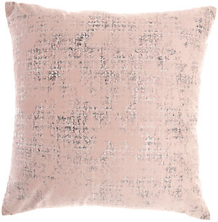 In an invigorating burst of luxe style, this glam throw pillow from mina victory home accents adds a rich sense of depth to your couch or other seating area. Bursts of sheer and solid velvet-like fabric create a unique pattern across its metallic plaid cover. Handmade in blush pink, silver and gray, it includes a cozy polyfill insert and hidden zipper closure.Handcrafted from 100% polyester | Soft polyfill insert | Metallic plaid cover | Hidden zipper closure | Imported