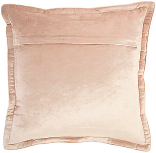 Lush textures and rich colors make the sofia collection from mina victory home accents an appealing addition to your home decor. A serene complement to neutral decor in blush pink, this solid throw pillow elevates your space without overpowering. Viscose fibers add a lustrous sheen that’s as smooth as silk, with flanged edges for an extra touch of decorative flair. Handmade in a generously-sized square, it includes a removable polyfill insert and zipper closure.Handcrafted from 100% viscose | Soft polyfill insert | Lustrous sheen | Flanged edges | Zipper closure | Imported