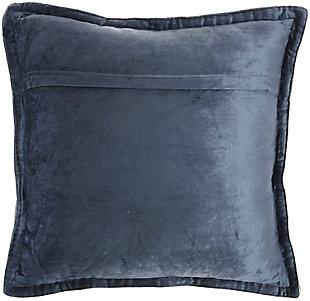 Lush textures and rich colors make the sofia collection from mina victory home accents an appealing addition to your home decor. A serene complement to neutral decor in deep blue, this solid throw pillow elevates your space without overpowering. Viscose fibers add a lustrous sheen that’s as smooth as silk, with flanged edges for an extra touch of decorative flair. Handmade in a generously-sized square, it includes a removable polyfill insert and zipper closure.Handcrafted from 100% viscose | Soft polyfill insert | Lustrous sheen | Flanged edges | Zipper closure | Imported