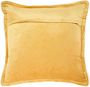 Lush textures and rich colors make the sofia collection from mina victory home accents an appealing addition to your home decor. A serene complement to neutral decor in mustard yellow, this solid throw pillow elevates your space without overpowering. Viscose fibers add a lustrous sheen that’s as smooth as silk, with flanged edges for an extra touch of decorative flair. Handmade in a generously-sized square, it includes a removable polyfill insert and zipper closure.Handcrafted from 100% viscose | Soft polyfill insert | Lustrous sheen | Flanged edges | Zipper closure | Imported