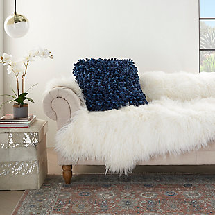 Nourison Sofia Decorative Textured Throw Pillow, , rollover