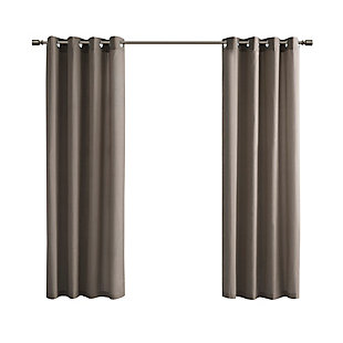 Madison Park Solid 3M Scotchgard Outdoor Panel, Taupe, rollover