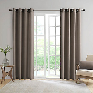 Madison Park Solid 3M Scotchgard Outdoor Panel, Taupe, large