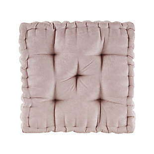 Intelligent Design Azza Chenille Square Floor Pillow, Blush, large