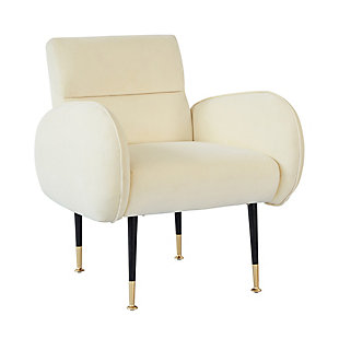 TOV Furniture Babe Custard Velvet Chair, , large