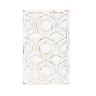 INK+IVY White Wooden Wall Art with Pattern, , large