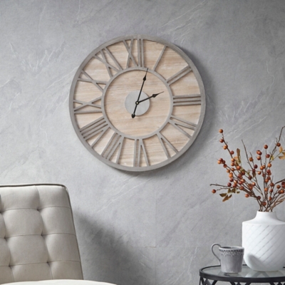 A600030291 Mason Wall Clock, Natural sku A600030291