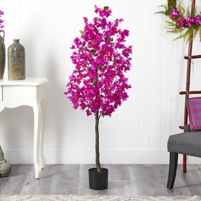 5’ Bougainvillea Artificial Tree, , rollover