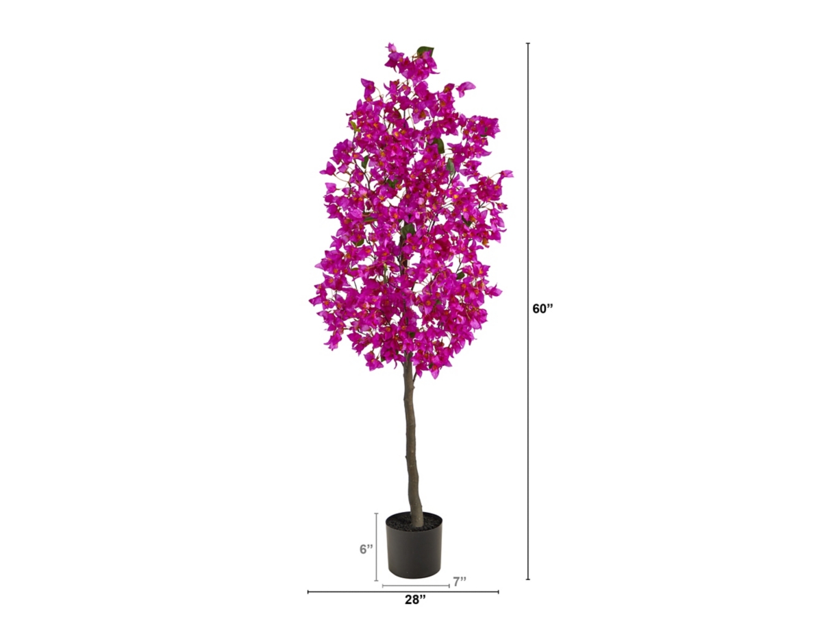 5' Bougainvillea Artificial Tree 