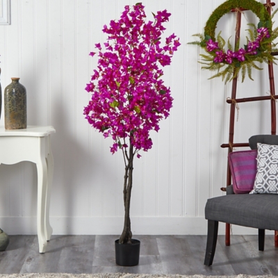 A600030331 6 Bougainvillea Artificial Tree , Purple sku A600030331